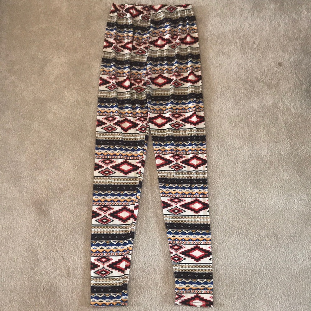Striped, colorful leggings, super soft!!